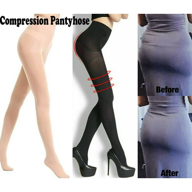 2Sizedown Women Compression Pantyhose Sliming Tights Stocking Leg Shaper USA